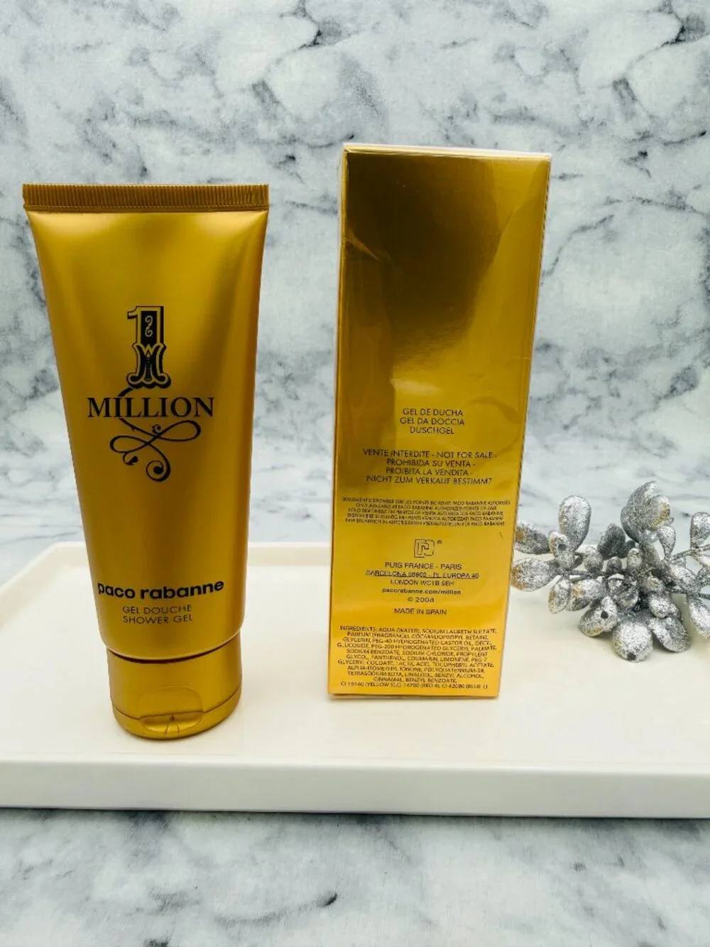 Paco Rabanne 1 Million Shower Gel,Oriental Spicy Tonka-Full100ml,3.4oz-BOXED-NEW
